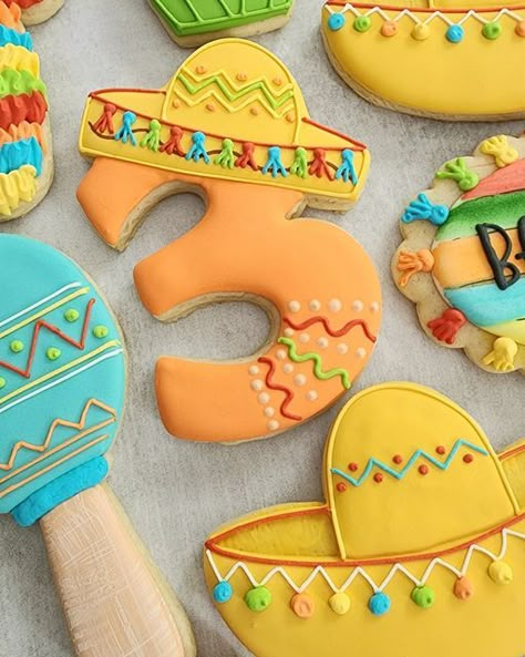 First Fiesta Birthday Cookies, Three-esta Shirt, Three Esta Birthday Cookies, Three Esta Cookies Decorated, 3rd Birthday Fiesta Theme, Three Fiesta Birthday, Three Esta Cookies, Three Esta Birthday Party Boy, Threeesta Birthday Party Girl