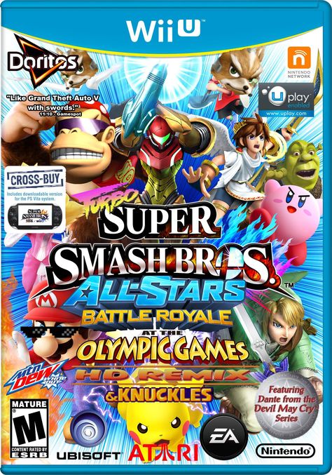 Updated SSB for Wii U cover leaked - Imgur Icarus Game, Smash Bros Wii, Wii U Games, Gamecube Controller, Nintendo Super Smash Bros, Nintendo Wii U, Nintendo Classic, Nintendo Characters, Wii Games