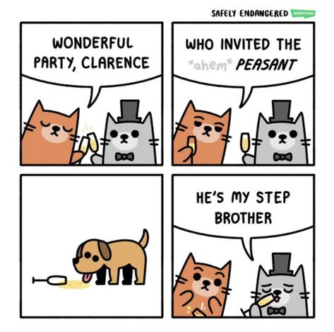 Safely Endangered, Animated Cat, Comics Strips, Funny Gaming Memes, Cat Humor, Online Comics, Cat Comics, Comics Story, Gamer Humor