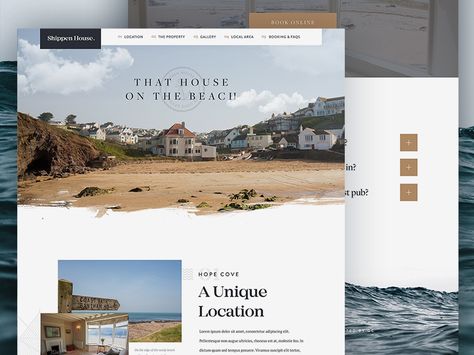 Holiday Website Design, Holiday Website, Resort Website, Coastal Holiday, Tourism Website, Website Ideas, Hotel Website, Modern Website, Template Site