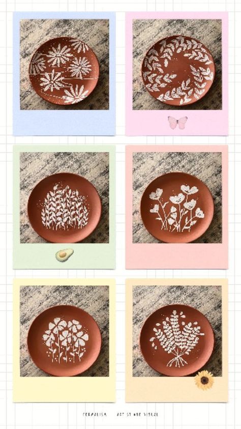 Terracotta Plates Painting, Terracotta Plate Painting, Diy Wall Plates, Clay Plate Painting Ideas, Indian Decor Diy, Terracotta Diy, Terracotta Plates, Terracotta Plate, Ceramic Plates Art