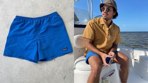 Patagonia Baggies review: The 5-inch shorts and swim trunks are worth it - Reviewed Patagonia Outfit Mens, Patagonia Summer, Patagonia Outfit, Patagonia Baggies, Patagonia Shorts, Adventure Outfit, Hiking Pants, Mens Swim Trunks, Summer Essentials