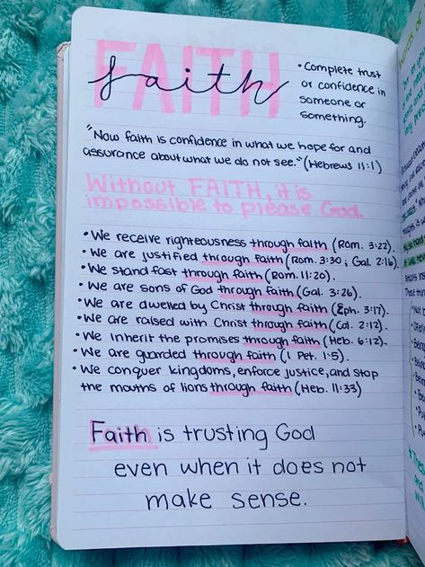 Journaling About God Bible Notes Notebooks, Bible Study In Notebook, Devotion Journal Ideas, Cute Devotional Notes, Journal Ideas Christian Girl, Ways To Bible Study, Bible Journaling Methods, Cute Bible Study Notebook, Christian Must Haves