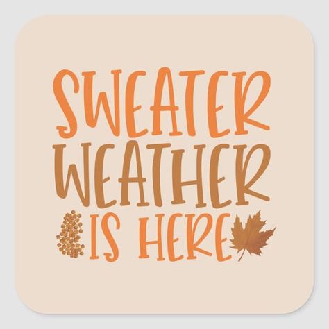 Sweater Weather Quotes Funny, Sweater Weather Quotes, Sweater Weather Quote, Sweater Weather Aesthetic, Instagram Cutout, Floral Watercolor Background, Sticker Inspiration, Nice Tattoos, Weather Theme