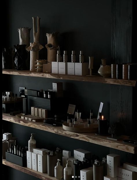 Minimal Store, Apothecary Store, Modern Apothecary, Brick And Mortar, Apothecary, Dining Room, Quick Saves, Black