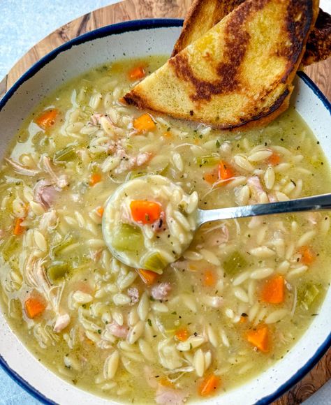 There's nothing quite like a warm bowl of Chicken Orzo Soup to bring comfort and nourishment to your day. This classic recipe combines tender chicken, fresh vegetables, and delicate orzo pasta in a flavorful broth, making it the perfect meal for any time of year. Orzo Soup Chicken, Orzo Pasta Soup, Soup Recipes With Orzo, Orzo Recipes Soup, Chicken Orzo Soup Recipes, Chicken And Orzo Recipes, Chicken Orzo Recipes, Soup Orzo, Orzo Chicken Soup