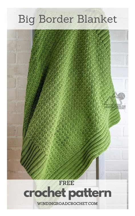 Green Crochet Blanket, Crochet Bunny Blanket, Winding Road Crochet, Chunky Yarn Crochet, Free Baby Blanket Patterns, Crochet Throw Pattern, Bunny Blanket, Crochet Baby Blanket Free Pattern, Chunky Crochet Blanket