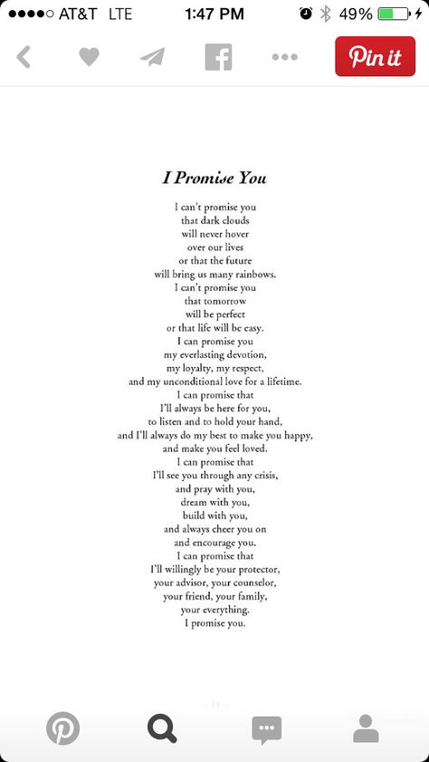 Promise Letter, Quotes Distance Friendship, Wedding Vows That Make You Cry, Wedding Vows To Husband, Wedding Readings, Wedding Poems, Soulmate Love Quotes, Wedding Vows Renewal, Marriage Vows