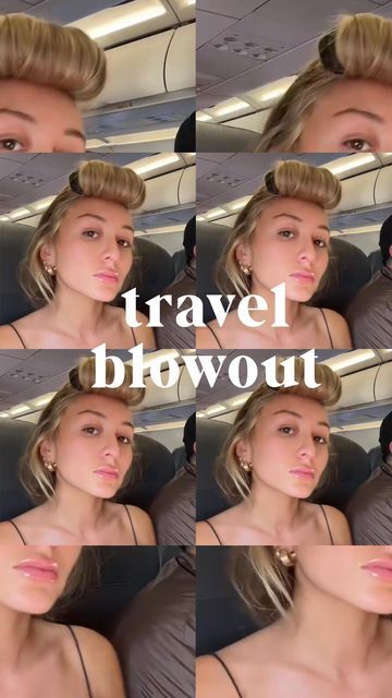 YESENIA HIPOLITO on Instagram: "Uhm major travel hack?? Airplane blowout on an overnight flight 💁🏼‍♀️ #overnightcurls #overnightblowout #blowouttutorial #heatlesscurls #heatlessblowout #heatlesshair #hairtok #leggingcurls #heatlesscurlstutorial #overnighthairstyles #blowout #hairblowouthacks #hairblowouttutorial #trianglemethodhair How to blowout hair Overnight heatless curls Overnight heatless blow out Triangle method overnight blowout" Heatless Curls Airplane, Airplane Blowout, Heartless Blowout, Heatless Blowout Overnight, Big Curls Short Hair, Overnight Blowout Hair, Airplane Hair, Triangle Method, Overnight Heatless Curls