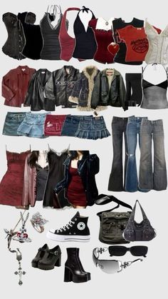 Rock Y2k Outfits, What To Wear To A Dance, Rockstar Gf Fashion, Rockstar Gf Shoes, Rockstar Girlfriend Aesthetic Outfits, Rockstar Girlfriend Outfit, Style Names, Rockstar Style, Filmy Vintage