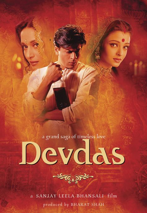 Devdas Devdas Movie, Indian Movies Bollywood, Hindi Bollywood Movies, Don 2, Srk Movies, Best Bollywood Movies, Romantic Drama Film, Bollywood Posters, Septième Art