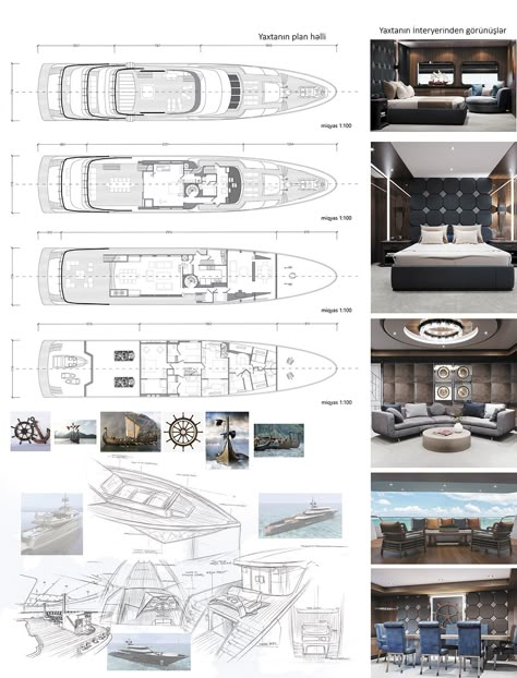 Yacht 26 on Behance Yacht Design Sketch, Yacht Architecture, Yacht Bedroom, Yacht Layout, Yacht Furniture, Yacht Flooring, Luxury Yacht Interior, Interior Design Degree, Catalogue Layout