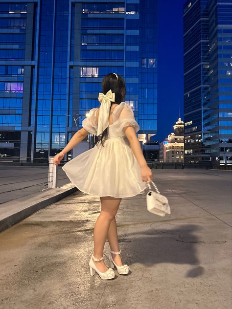 princesscore aesthetic babydoll dress twirling downtown night city Babydoll Aesthetic Outfits, Babydoll Dress Aesthetic, Downtown Night, Princesscore Aesthetic, Princess Core, Dress Aesthetic, Twirl Dress, Night City, Babydoll Dress