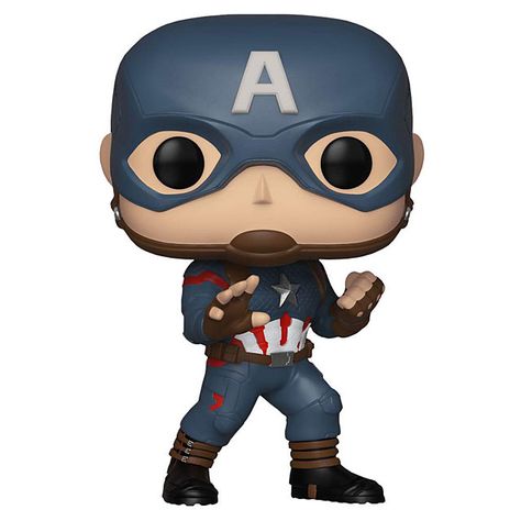 Funko POP Marvel Avengers Endgame - Captain America (EXCLUSIVE) #450 Action Figure Tekken Wallpaper, Funko Pop Avengers, Disney Products, Funko Pop Dolls, Funk Pop, Funko Figures, Univers Marvel, Funko Pop Toys, Marvel Collectibles