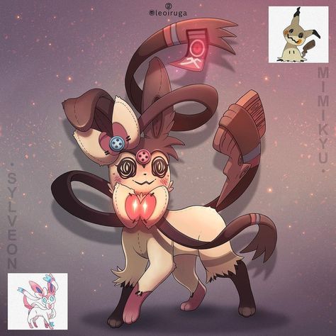 Pokemon Eeveelutions Fusion, Christmas Eeveelutions, Custom Eeveelutions, Halloween Eeveelutions, Fakemon Ideas Design, Fanmade Eeveelutions, Eeveelutions Fanmade, Evee Evolution Art, Dark Sylveon