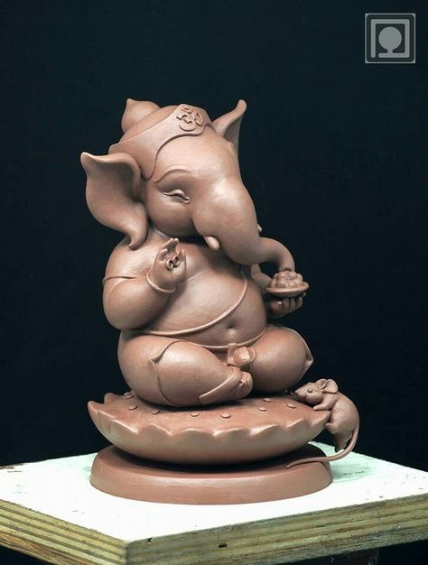 Ganesh Clay Art, Shadu Mati Ganpati Murti, Ganpati Sculpture, Ganapati Making, Ganesh Making, Ganapati Murti, Ganesh Painting, Ganpati Murti, Ganesh Sculpture