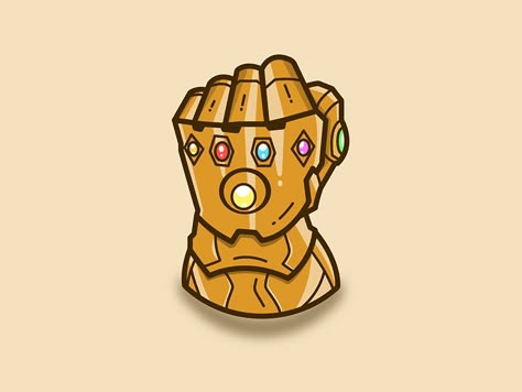 Infinity Gauntlet Drawing, Infinity Gauntlet Tattoo, Gauntlet Drawing, Marvel Stone, Gym Branding, Avengers Painting, Marvel Stickers, Avengers Cartoon, Marvel Infinity