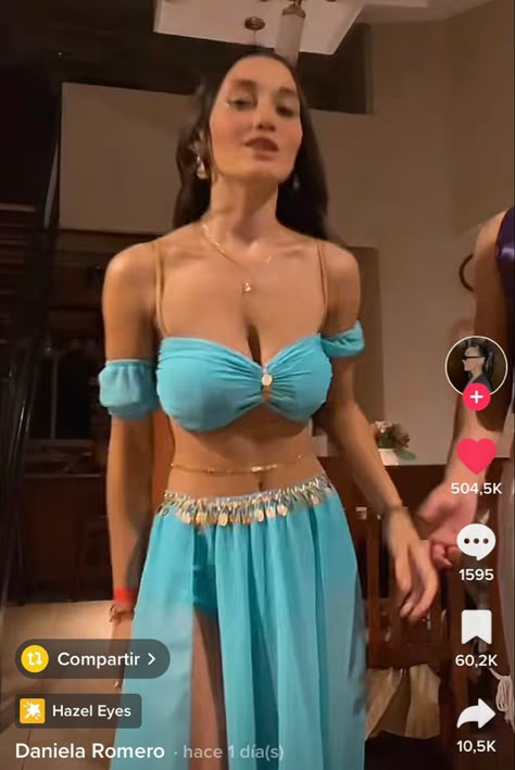 Jasmine Halloween Costume Women, Evil Jasmine Costume, Jazmin Halloween Costume, Princess Custome Halloween, Jasmin Costume Women, Jasmine Diy Costume, Jasmine Halloween Costume College, Princess Jasmine Costume Women, Diy Jasmine Costume Women