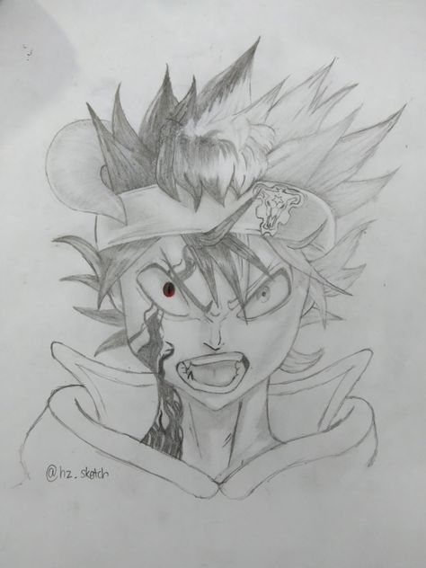 Asta from Black Clover Draw Ideas, Drawing Pencil, Black Clover, Pencil Drawings, Pencil, Humanoid Sketch, Drawings, Quick Saves, Black