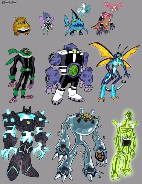 Ben 10 Action Figures, Ben 10 Ultimate Alien, Ben 10 Alien Force, Ben 10 Comics, Ben 10 Omniverse, Alien Design, Alien Art, Superhero Design, Creature Concept Art