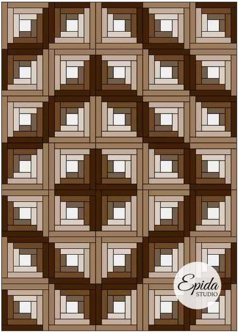 Courthouse Steps Quilt, Easy Quilting Techniques, Log Cabin Patchwork, Quilt Layouts, Digital Workbook, Log Cabin Quilt Pattern, Log Cabin Quilt Blocks, Log Cabin Designs, Cabin Inspiration