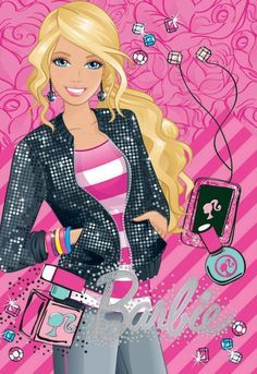 Barbie Painting, Barbie Theme Party, Barbie Drawing, Barbies Pics, Barbie Cartoon, Barbie Coloring, Barbie Images, Pretty Pink Princess, Barbie Theme