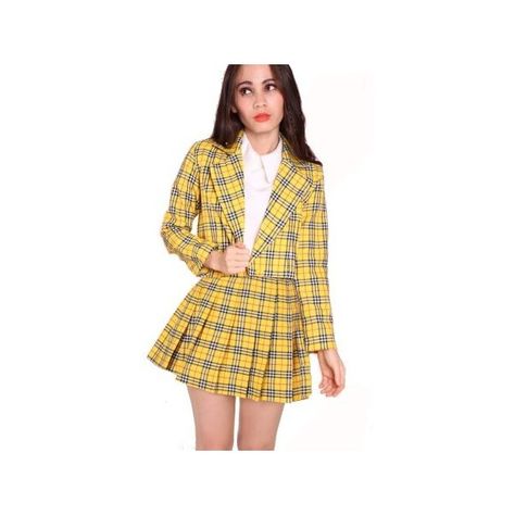 Yellow Tartan Blazer ❤ liked on Polyvore featuring outerwear, jackets, blazers, yellow plaid blazer, plaid jacket, tartan blazer, yellow blazer jacket and tartan jacket Clueless Yellow Outfit, Yellow Plaid Outfit, Yellow Plaid Jacket, Yellow Tartan Skirt, Plaid Jacket Outfit, Wool Yellow Plaid Skirt, Yellow Plaid Skirt, Clueless Halloween Costume, Yellow Plaid Skirt Kids