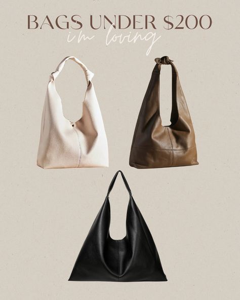 Bags under $200 I'm loving for Fall 2023! Hobo bag trends, fall trends 2023, fall accessories you need, womens fashion trends 2023, fall/winter 2023 bags, affordable bags for fall, trendy style, chic style, chic bags, bag ideas for fall. Trendy Bags 2023, Trends 2023 Fall Winter, Bag Trends 2023, Fashion Trends 2023 Fall Winter, Fall Trends 2023, Hobo Bag Outfit, 2023 Bags, Slouchy Tote Bag, Affordable Bags