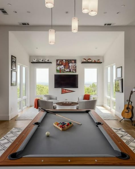 Basement Game Room Ideas, Basement Games, Pool Table Room, Home Game Room, Game Room Basement, Game Room Family, Pool Rooms, Man Caves, Up House