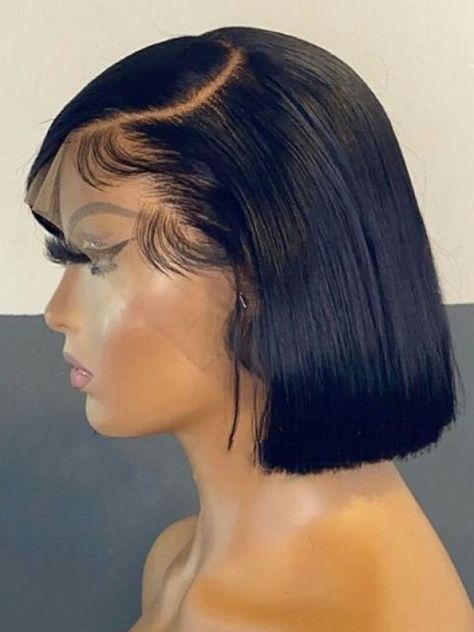 Eva Hair, Short Lace Front Wigs, Straight Bob Wig, Natural Wedding Hairstyles, Bob Cut Wigs, Bob Cuts, American Hairstyles, Short Human Hair Wigs, Frontal Hairstyles