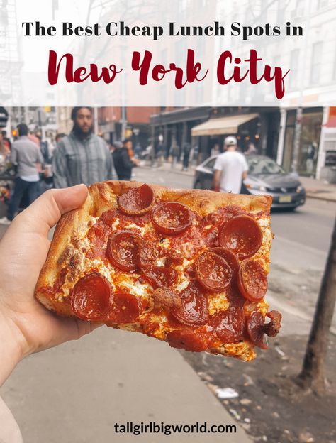 Where to Get a Fast, Cheap Lunch in NYC | http://tallgirlbigworld.com/fast-cheap-lunch-nyc/ Lunch Nyc, Nyc Lunch, Cheap Eats Nyc, Slow Roasted Pork Shoulder, Cheap Lunch, Best Lunch Recipes, Crazy Food, Nyc Travel Guide, Nyc Guide