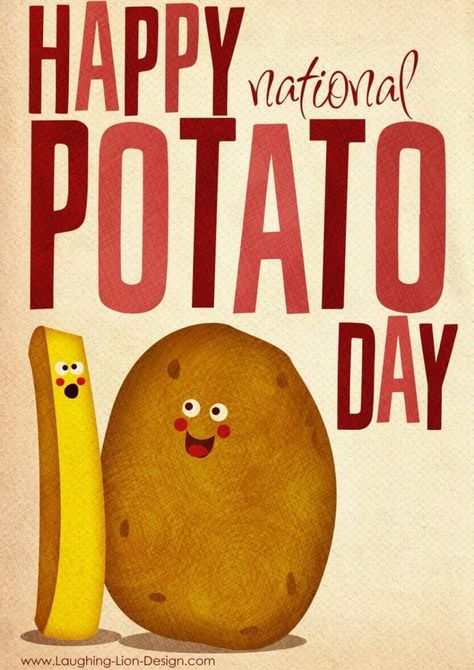 National Potato Day, Tornado Potato, Harvest Market, Irish Potatoes, Spinach Curry, Beef And Potatoes, National Days, Potato Chip, Lovers Day