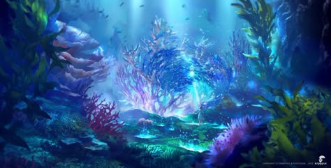 Forest Desktop Wallpaper, Underwater Background, Castle Background, Underwater City, Anime City, Underwater Art, Fantasy Background, Rpg Map, Fantasy City