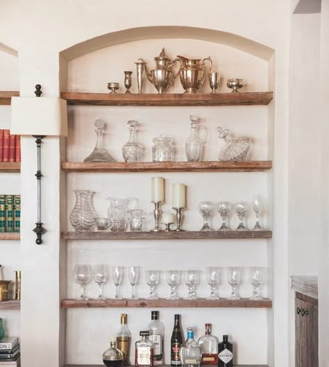 Bar In Wall, At Home Library, Kyle Bunting, Luxe Magazine, Cane Back Chairs, Wall Niche, Holly Hunt, Custom Sectional, Upstairs Bedroom