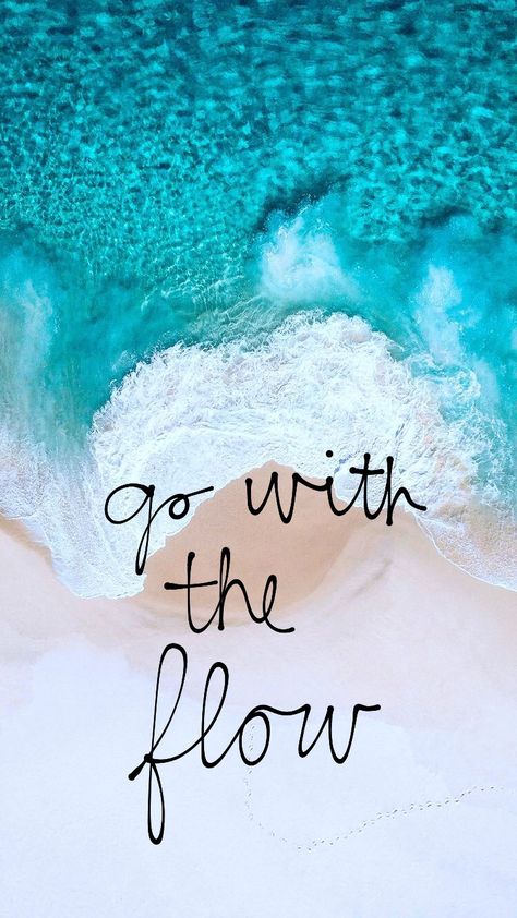 Go with the flow...🌊 Go With Flow Quotes, Go With The Flow Quotes Life, Go With The Flow Wallpaper, Go With The Flow Quotes, Flow Quotes, Mandala Blanket, Don't Overthink, Going With The Flow, Ocean Quotes