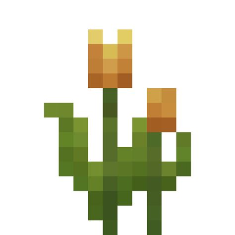 Notion Minecraft, Minecraft 3d Flower, Minecraft Block Art Flower, All Minecraft Flowers, Minecraft Tulip Pixel Art, Minecraft Vines Pixel, Perler Bead Minecraft Flower, Minecraft Flowers, Diy Minecraft Decorations