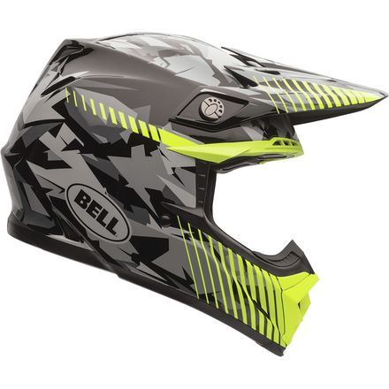 Motocross & Dirt Bike Helmets | MotoSport Dirt Bike Helmets Design, Bike Helmet Design, Bell Moto, Dirt Bike Helmets, Dirt Bike Gear, Yellow Camo, Cool Dirt Bikes, Bell Helmet, Bike Helmets