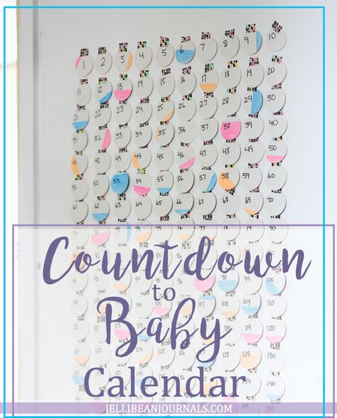 DIY Baby Countdown Calendar Countdown Calendar Diy, Conception Calendar Due Date, Pregnant Calendar Due Date, Baby Shower Calendar Game Due Date, Large Printable Numbers, Baby Countdown, Pregnancy Countdown, Excel Calendar Template, Baby Calendar