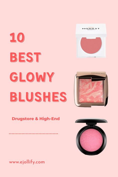 10 Best Shimmer Blush For Glowy Skin Best Natural Blush, Dewy Blush Makeup, Blush For Light Skin Tones, Best Powder Blush, Cool Toned Blush, Glowy Blush, Bright Pink Blush, Best Drugstore Blush, Drugstore Blush