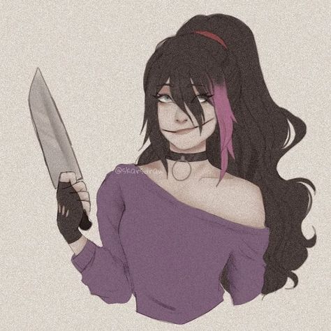 Nina The Killer Anime, Nina The Killer Fanart, Lulu Creepypasta, Creepypasta Masky, Nina The Killer, Creepypasta Girls, Scary Creepypasta, Creepy Pasta Family, Scene Aesthetic