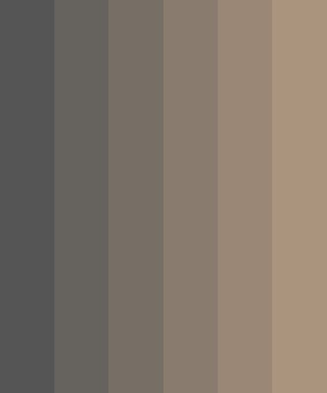 Grey Dusk Gradient Color Palette Gloomy Colour Palette, Muted Gray Color Palette, Ash Brown Color Palette, Gloomy Color Palette, Gray Brown Color Palette, Gloomy Palette, Brown And Grey Color Palette, Grey And Brown Color Palette, Grey Brown Color Palette