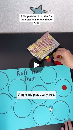 13K views · 795 reactions | Hi! 🙋🏻‍♀️It’s Abbie and I am back with 3️⃣ super simple math activities that you can do with your students the first few weeks of school and you probably already have everything. ➡️You need some file folders or cardstock, a sharpie and counters. Use the sharpie to draw or trace circles onto the file folders and then add numbers, ten frames, tally marks or dots to each circle. 🤩Little Learners love using fun manipulatives, like mini erasers to count and match or using unifix cubes to build counting towers or rolling the dice and matching the quantity! Simple and practically FREE! ♥️Like🛟Save and ↗️Follow Kindergarten Chaos for more hands-on learning for Little Learners! #kindergartenchaos #handsonmath #math #kindergarten #backtoschool2024 | Abbie Ickes-Peters Maths Activities Ks1, Unifix Cube Activities, Math Activities Kindergarten, Unifix Cubes, Math Kindergarten, Mini Erasers, Kindergarten Math Games, Tally Marks, Kindergarten Games