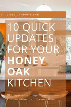 Paint Colors Oak Cabinets, Honey Oak Paint Colors, Updating Oak Cabinets, Oak Kitchen Cabinets Wall Color, Honey Oak Kitchen, Decorating Above Kitchen Cabinets Ideas, Modern Oak Kitchen, Honey Oak Trim, Diy Kitchen Cabinets Makeover