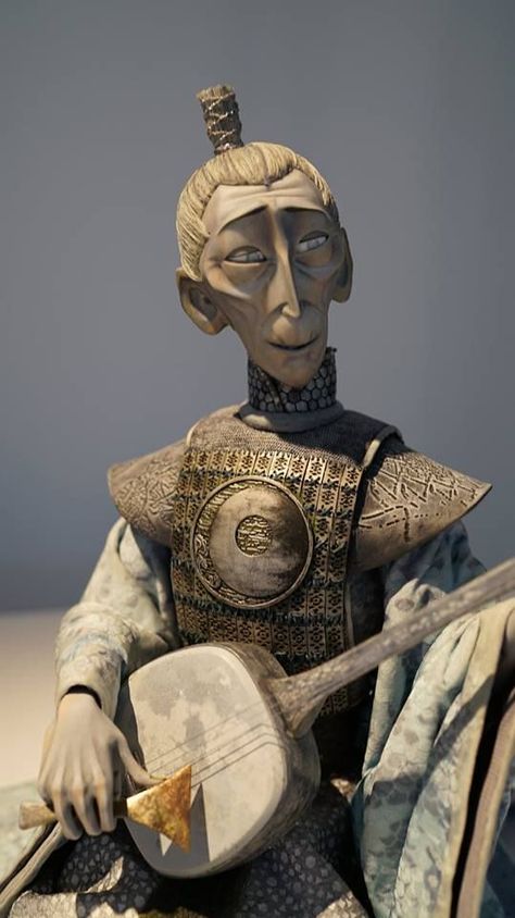 Bardic Inspiration. See what I did there? But really, great inspiration for a male bard. Puppetry Theatre, Clay Animation, Laika Studios, Chris Riddell, Kubo And The Two Strings, Animation Stop Motion, Motion Animation, Animation Tutorial, Cartoon Sketches