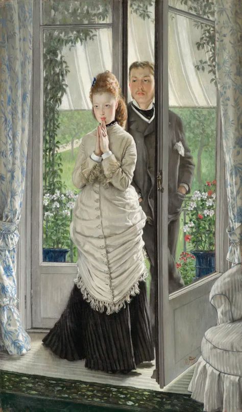 Artwork Details Page - 2022.140 | Cleveland Museum of Art James Tissot, Cleveland Art, 1870s Fashion, James Mcneill Whistler, The Proposal, Cleveland Museum Of Art, European Paintings, Painting Medium, Classic Paintings