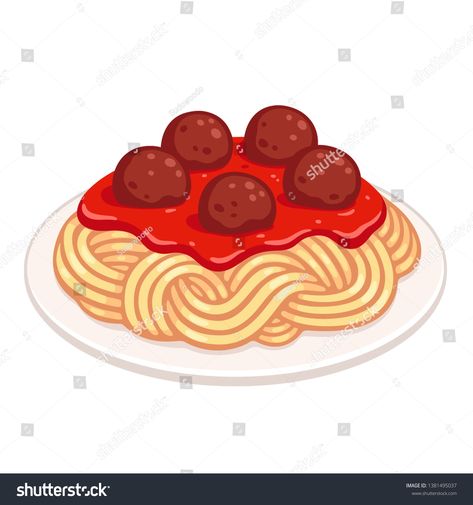 Cartoon plate of spaghetti with meatballs and tomato sauce. Classic pasta dish, isolated vector illustration. #Ad , #Ad, #meatballs#tomato#sauce#Cartoon Spaghetti Clipart, Spaghetti Drawing, Meatball Cartoon, Pasta Clipart, Meatballs Tomato Sauce, Tomato Sauce For Meatballs, Spaghetti Tomato Sauce, Logo Voyage, Spaghetti With Meatballs