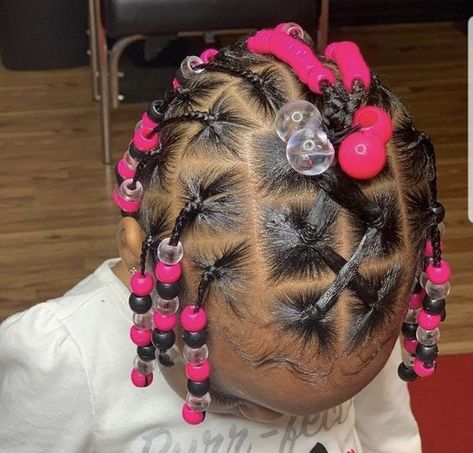 Hairstyles Braids Cornrows, Kids Hairstyles Braids, Beaded Hairstyles, Cornrows Hair, Teens Hairstyles, Black Baby Girl Hairstyles, Mixed Girl Hairstyles, Baby Girl Hairstyles Curly, Toddler Braided Hairstyles