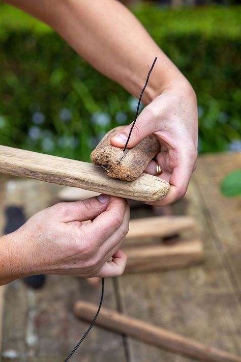 How to use sticks to create 3 gorgeous garden projects | Better Homes and Gardens Fun Garden Projects, Trellis Ideas, Vegetarian Chicken, Travel Crafts, Tv Shopping, Simple Budget, Garden Accents, Garden Tours, Homes And Gardens