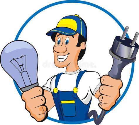 Electrician. Smile electrician cartoon. Isolated on withe , #spon, #electrician, #Smile, #Electrician, #withe, #Isolated #ad Electrician Logo, Structured Wiring, Electrician Services, Electrical Maintenance, Owl Clip Art, Cartoon Clip, Princess Pictures, Electrical Panel, Light Bulb Candle