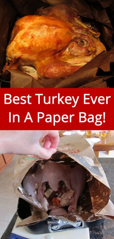 Best Turkey Recipe In Brown Paper Bag - I'll never make Thanksgiving turkey any other way! Thanksgiving Roast, Best Turkey Recipe, Turkey In A Bag, Roast Turkey Recipes, Best Turkey, Roast Turkey, Baked Turkey, Turkey Recipes Thanksgiving, Turkey Recipe